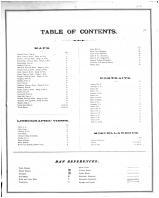 Table of Contents, Caldwell County 1876 Microfilm